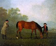 Sawrey Gilpin Furiband with his Owner Sir Harry Harpur and a Groom Sweden oil painting artist